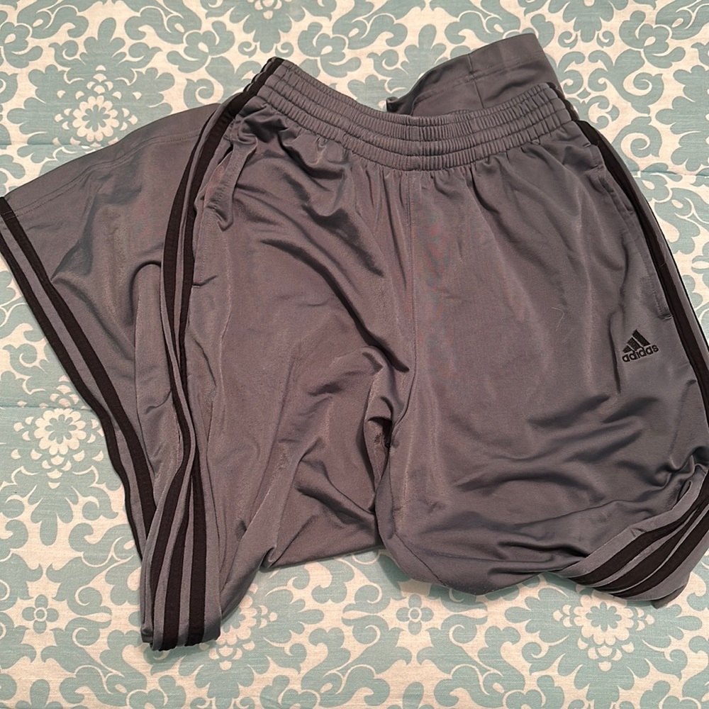 Gray adidas sweatpants